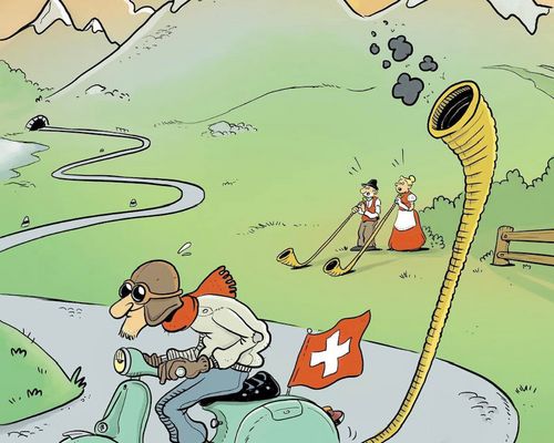 Vespa World Days 2023 Interlaken, Schweiz
